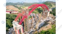 Steel Tube Arch Lifting Project of Pinglu Canal Jiuzhou Bridge